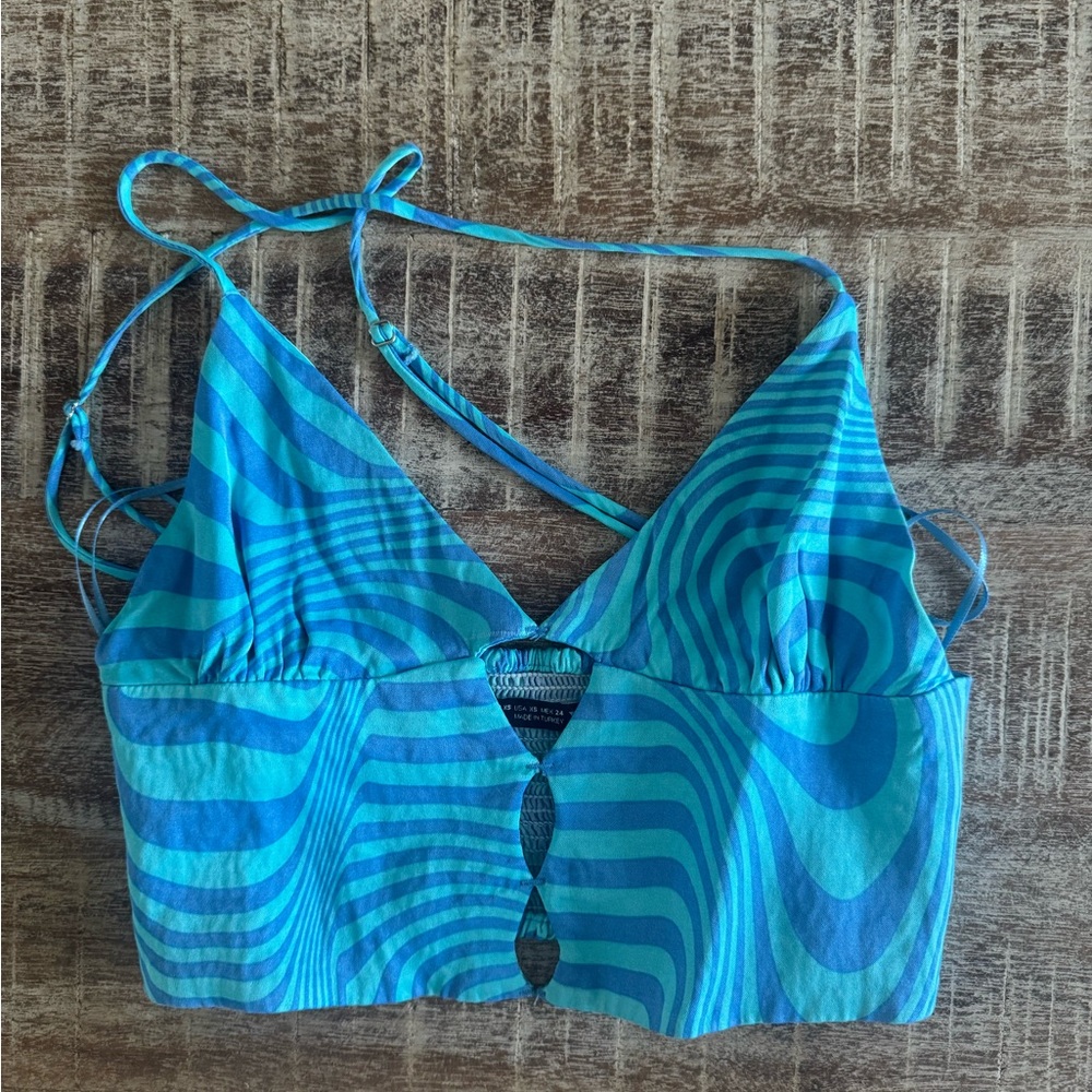 Zara Blue satin set! Xs